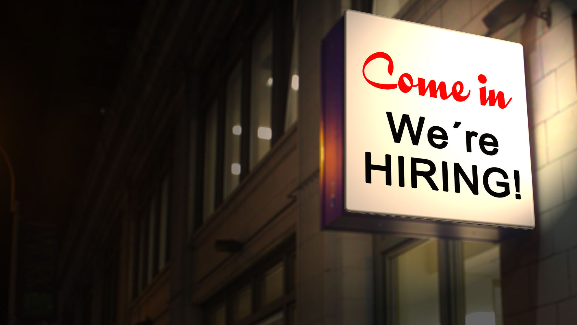 Come in, we´re hiring!