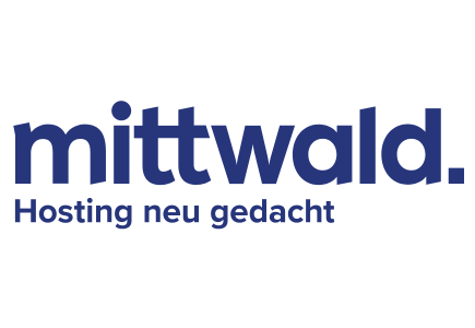 Logo mittwald. Hosting neu gedacht